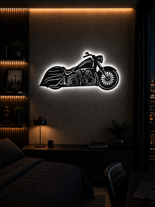 Şehir Gezgini: Bagger Cruiser - Metal Duvar Sanatı