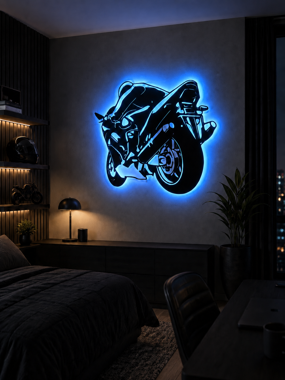 Superbike Apex: Yarışçı Profili - Metal Duvar Sanatı