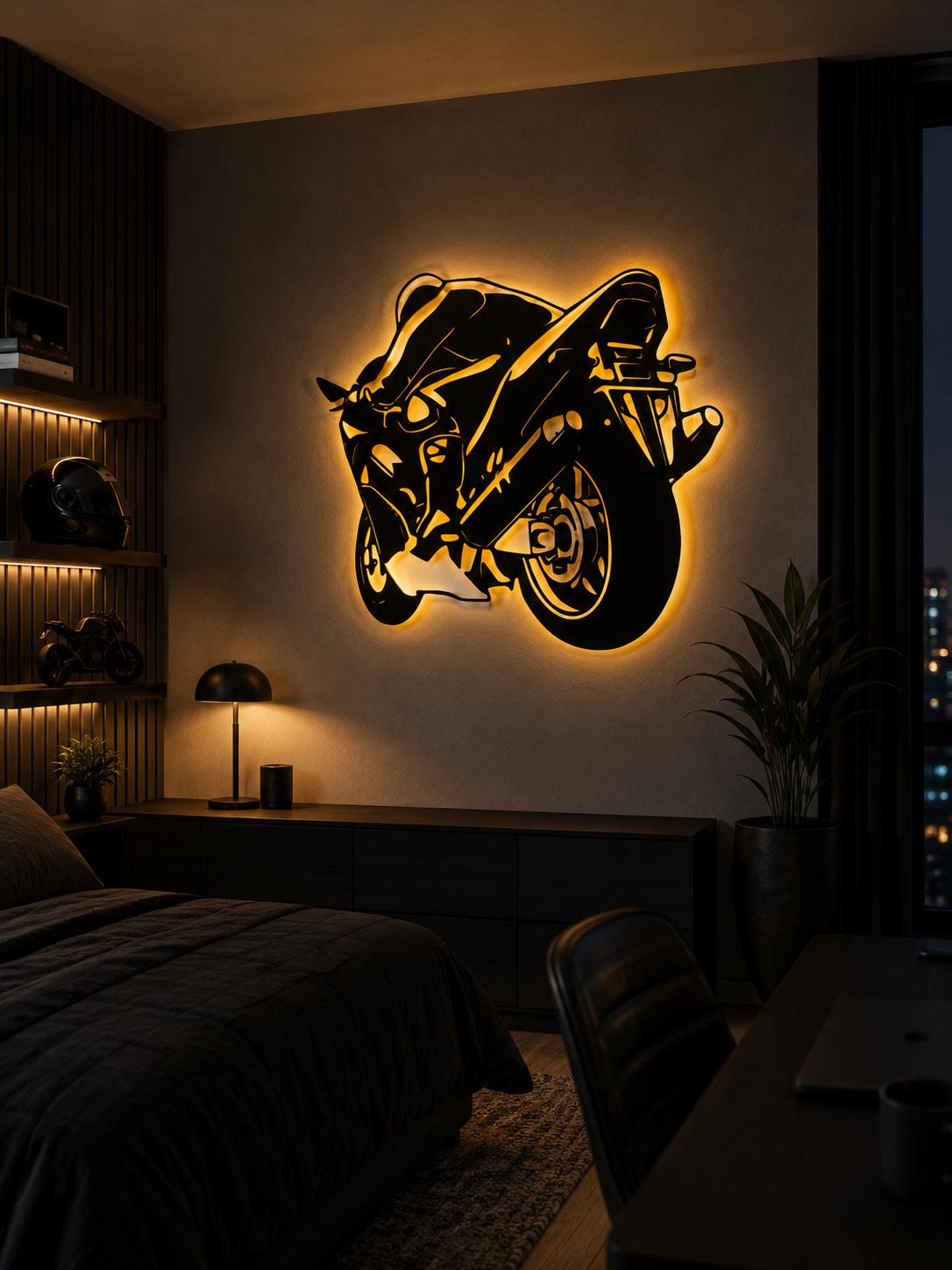 Superbike Apex: Yarışçı Profili - Metal Duvar Sanatı